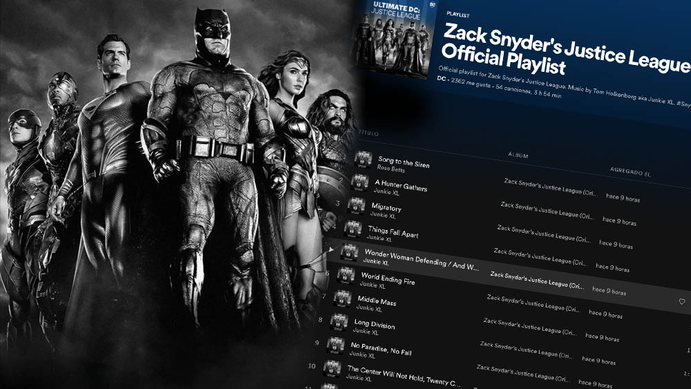 Soundtrack oficial, "Snyder Cut" de "Justicie League". Warner Bros.